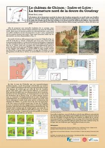 Poster à propos du château de Chinon - Indre-et-Loire - La fermeture nord de la douve du Coudray